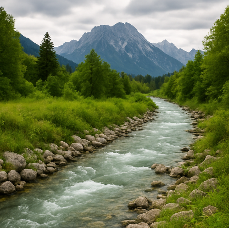 Bachlauf. Schwerpunkt Hochwasserschutz